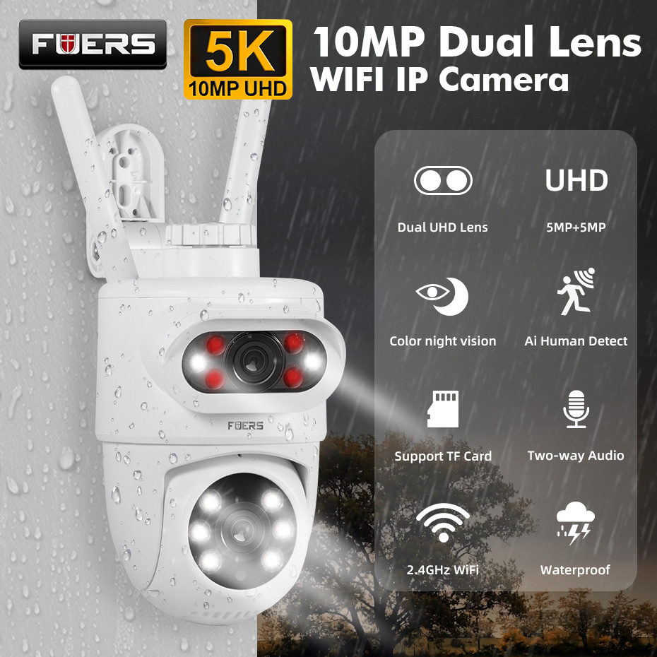 Smart Home Camera Ezviz - FUERS 5K 10MP IP-камера с двумя